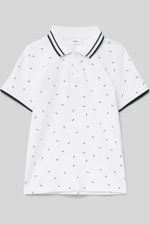 QS by s.Oliver Regular Fit Poloshirt aus reine Baumwolle mit Kontrast-Details in , Größe 92