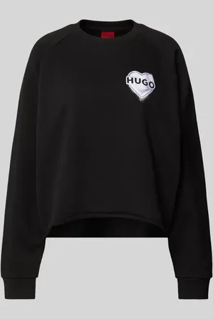 HUGO BOSS Sweatshirt aus reiner Baumwolle mit Raglanärmeln Modell 