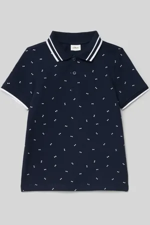 QS by s.Oliver Regular Fit Poloshirt aus reine Baumwolle mit Kontrast-Details in , Größe 92
