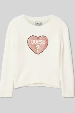 Guess Strickjacke mit Label-Patch in , Größe 110