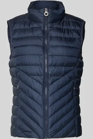 QS by s.Oliver Regular Fit Steppweste mit Stehkragen in , Größe 34