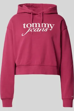 Tommy Hilfiger Cropped Hoodie mit Label-Print in , Größe XS