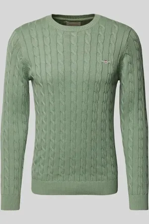 GANT Strickpullover mit Rundhalsausschnitt in , Größe M