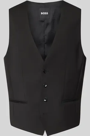 HUGO BOSS Weste mit Knopfleiste in , Größe 48
