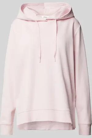 QS by s.Oliver Relaxed Fit Hoodie aus Baumwoll-Mix mit breiten Kordeln in , Größe 38