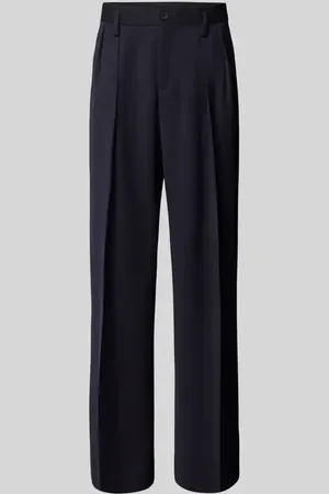 Filippa K Wide Fit Stoffhose mit Bundfalten in , Größe 52