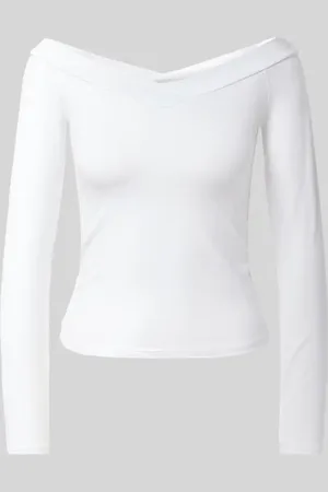 Pieces® Regular Fit Langarmshirt mit Viskose-Anteil Modell 
