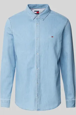 Tommy Hilfiger Regular Fit Jeanshemd mit Logo-Stitching in , Größe XS