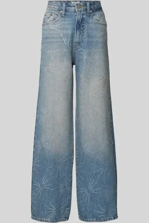 ONLY Loose Fit Jeans aus reiner Baumwolle mit Strasssteinbesatz Modell 