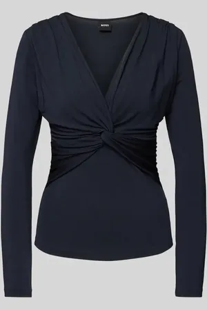 HUGO BOSS Longsleeve mit Knotendetail Modell 