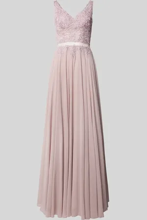 Mascara Abendkleid mit Spitzenbesatz in , Größe 34