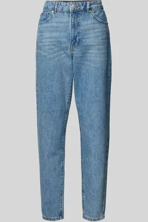 Review Mom Jeans aus festem Baumwollgewebe in , Größe 26/30