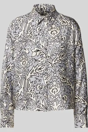 Max Mara Regular Fit Seidenbluse mit Umlegekragen Modell 