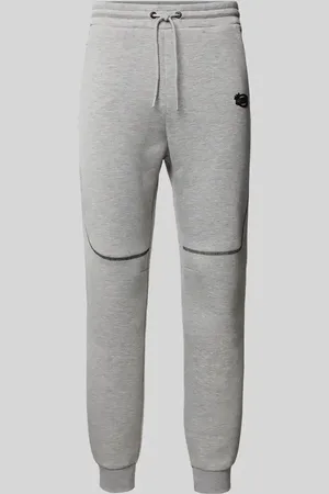 Review Tapered Fit Sweatpants mit Label-Print in , Größe L