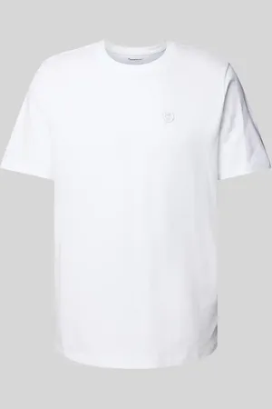 Knowledge Cotton Apparal T-Shirt mit Label-Patch in , Größe L