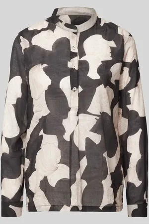 0039 Italy Regular Fit Bluse mit Stehkragen Modell 