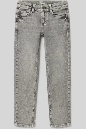 QS by s.Oliver Straight Fit Jeans aus Baumwoll-Mix mit Destroyed-Details Modell 