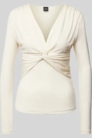 HUGO BOSS Longsleeve aus Viskose-Mix Modell 