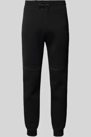 Review Tapered Fit Sweatpants mit Label-Print in , Größe L