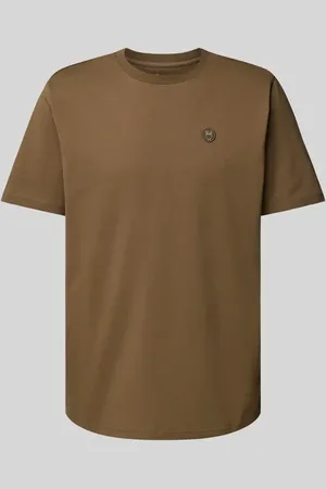 Knowledge Cotton Apparal T-Shirt mit Label-Patch in , Größe L