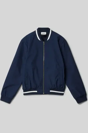 QS by s.Oliver Regular Fit Bomberjacke mit Kontraststreifen in , Größe 146