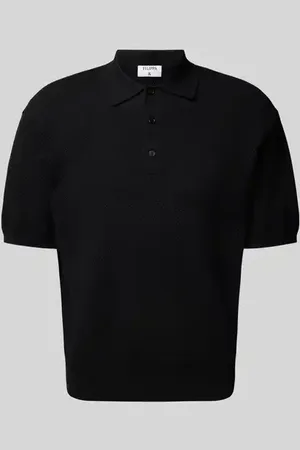 Filippa K Poloshirt mit Lochstickerei in , Größe L