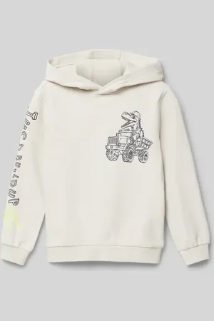 QS by s.Oliver Regular Fit Sweatshirt aus Baumwoll-Mix mit Front- und Ärmel-Print in , Größe 104