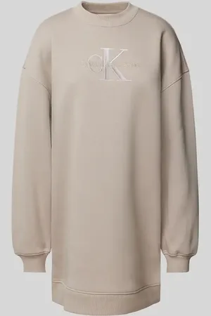 Calvin Klein Sweatkleid mit Label-Stitching in , Größe M