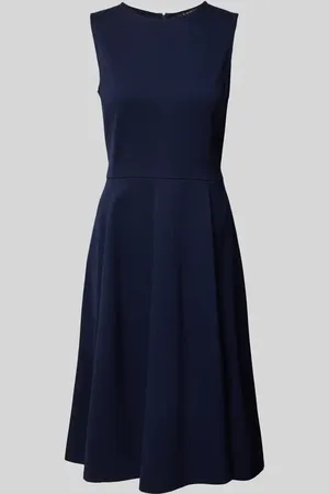 Ralph Lauren Knielanges Kleid mit Rundhalsausschnitt Modell 