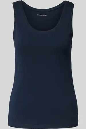 TOM TAILOR Regular Fit Tank Top aus Baumwoll-Mix in , Größe L