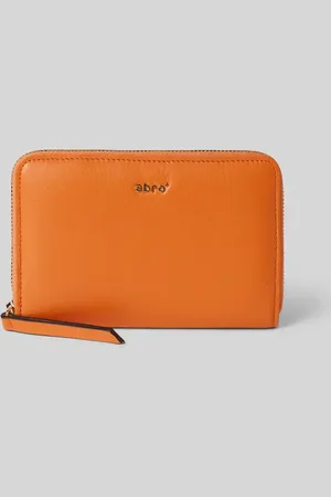 Abro+ Lederportemonnaie mit Label-Applikation Modell 