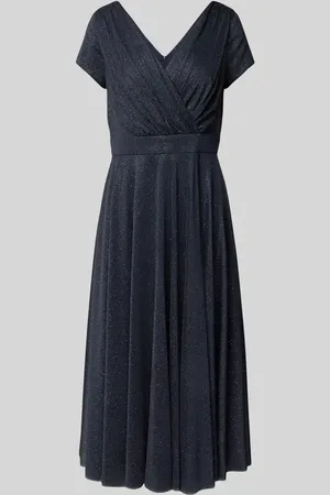 Vera Mont Knielanges Cocktailkleid in Wickel-Optik in , Größe 38