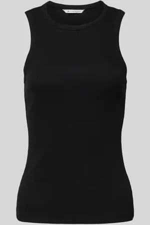 TOM TAILOR Slim Fit Tank Top aus Baumwoll-Mix in Ripp-Optik in , Größe XS