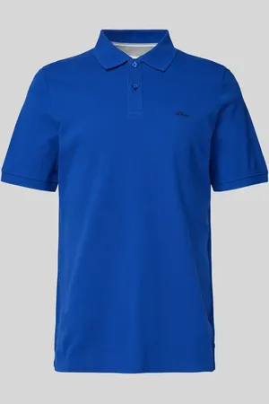 QS by s.Oliver Regular Fit Poloshirt aus reiner Baumwolle mit Label Stitching in , Größe 3XL