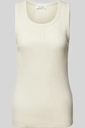 Marc O’ Polo Slim Fit Tank Top aus Baumwoll-Mix mit Logo-Stitching in , Größe L