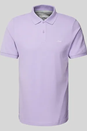 QS by s.Oliver Regular Fit Poloshirt aus reiner Baumwolle mit Label Stitching in , Größe 3XL