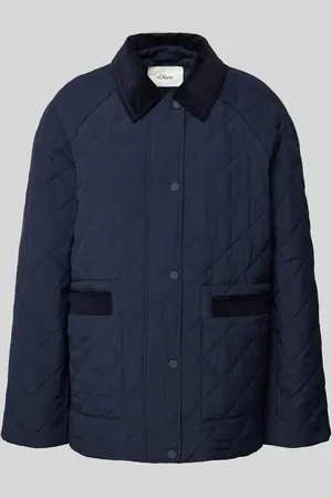 QS by s.Oliver Relaxed Fit Steppjacke mit Cord-Details in , Größe 34