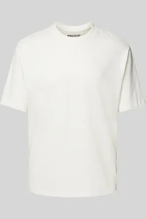 McNeal T-Shirt mit geripptem Rundhalsausschnitt in , Größe L