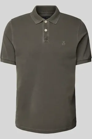 Marc O’ Polo Regular Fit Poloshirt aus reiner Baumwolle mit Logo-Stitching in , Größe L