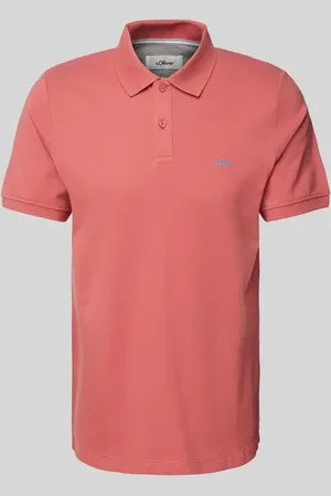 QS by s.Oliver Regular Fit Poloshirt aus reiner Baumwolle mit Label Stitching in , Größe 3XL