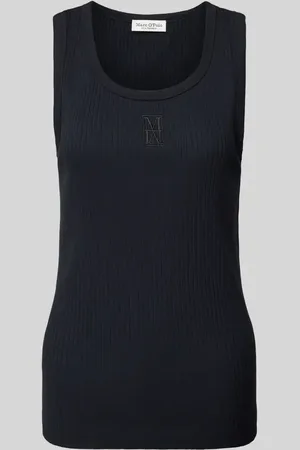 Marc O’ Polo Slim Fit Tank Top aus Baumwoll-Mix mit Logo-Stitching in , Größe L