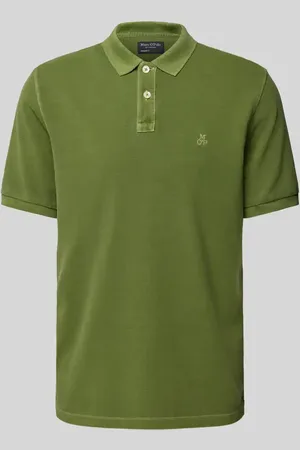 Marc O’ Polo Regular Fit Poloshirt aus reiner Baumwolle mit Logo-Stitching in , Größe L