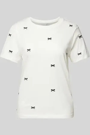 Ichi T-Shirt mit Motiv-Stitching Modell 