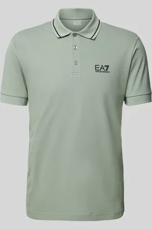 EA7 Regular Fit Poloshirt mit Label-Print Modell 
