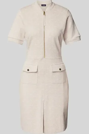 JOOP! Knielanges Kleid mit aufgesetzten Pattentaschen Modell 