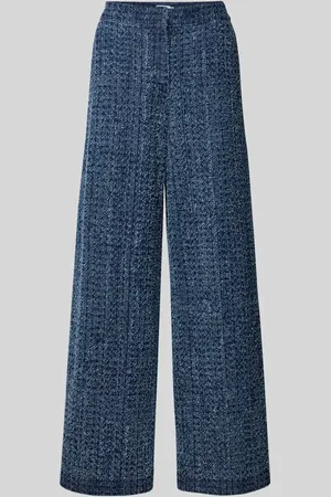 Jake*s Wide Leg Stoffhose mit Strukturmuster in , Größe 32