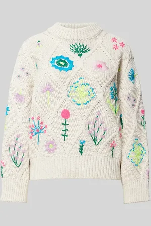 Essentiel Antwerp Strickpullover mit floraler Stickerei Modell 
