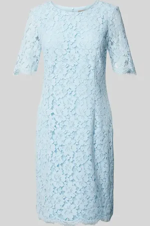 Christian Berg Knielanges Kleid mit Ausbrenner-Effekt in , Größe 34