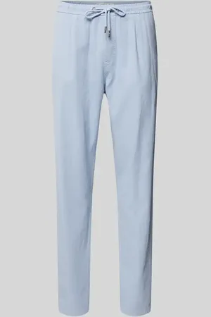 Colours & Sons Cropped Chino aus Leinen mit elastischem Bund in , Größe 31