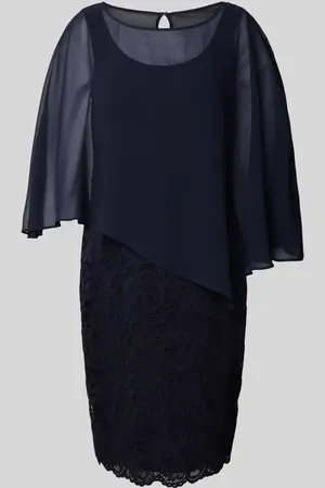 Vera Mont Knielanges Cocktailkleid im Double-Layer-Look in , Größe 38